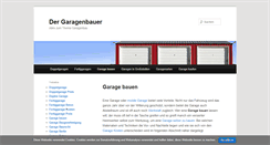 Desktop Screenshot of garage-bauen.info